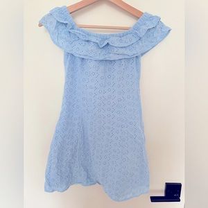 ✨SALE 5/$25✨ H&M Off the Shoulder Blue Mini Dress